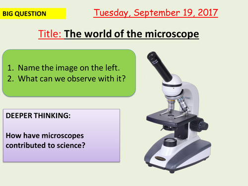 AQA new specification-The world of the microscope-B1.1