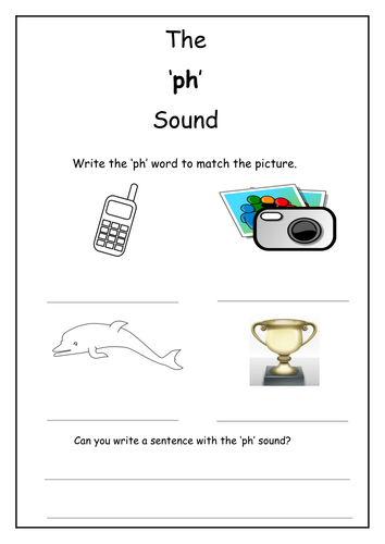 Phonics: ph sound worksheet | Teaching Resources