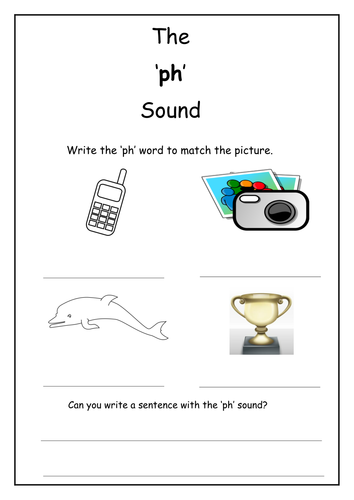 1 grade worksheets digraph Teaching ph  Phonics: by  worksheet sound Laurenstuart