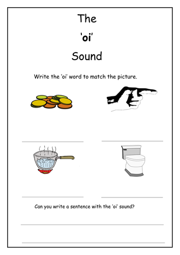 Phonics: Vowel Diphthongs oi and oy Review Worksheet for ...