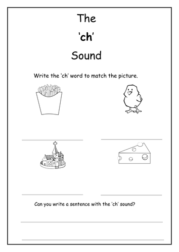 Phonics: ch sound worksheet