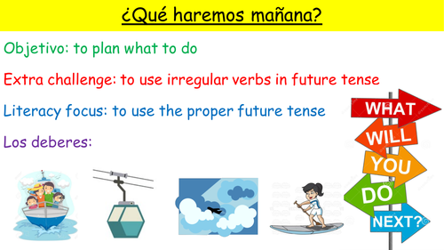 Y11 SPANISH VIVA MODULE 5: ¿QUÉ HAREMOS MAÑANA?