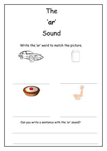 Phonics: ar sound worksheet