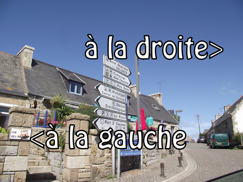 French town flashcards/posters