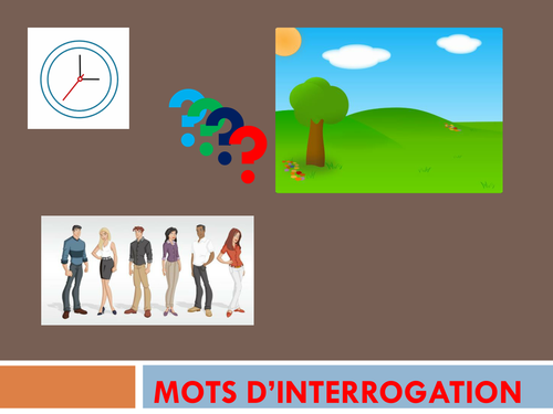 French: Question words