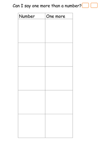 Year 1 White Rose HUb one more and one less grids