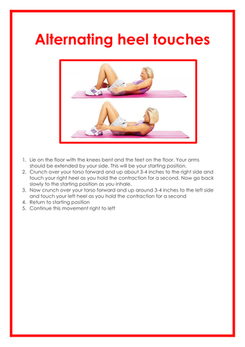 Health related fitness circuit cards