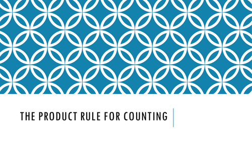 Product rule for counting