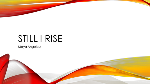 Still I Rise (Edexcel iGCSE Paper 2)
