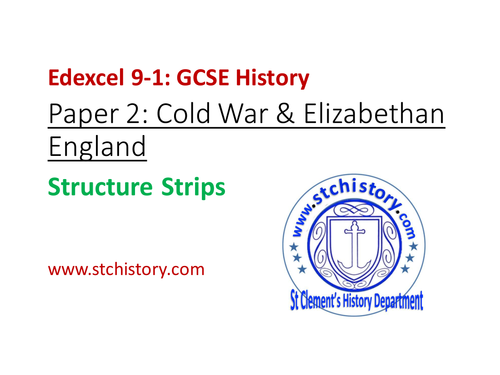 Edexcel 9-1 History: Paper 2 STRUCTURE STRIPS generic (Editable)