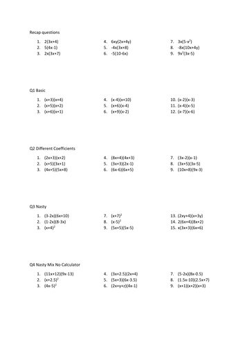 Expanding Double Brackets