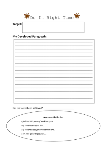 DIRT Development Sheet