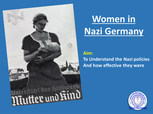 Edexcel 9-1: Germany - Life for Women in Nazi Germany (Editable)