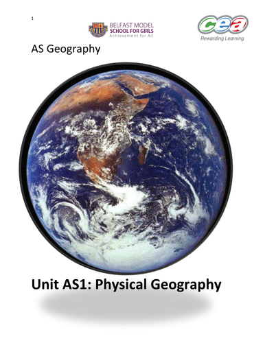 CCEA AS GEOGRAPHY PHYSICAL WORK BOOK FOR UNIT 1