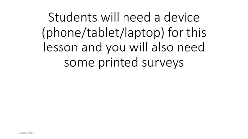 9-1 New Edexcel GCSE Business 1.2 Market Research Methods Lesson