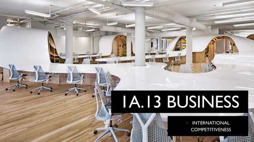 9609 CIE A Level Unit 1 International Competitiveness