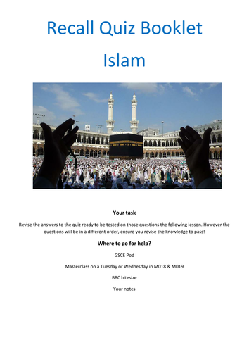 Edexcel Religion and Ethics revision quiz