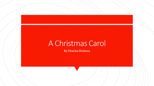 A Christmas Carol by Charles Dickens. Presentation.