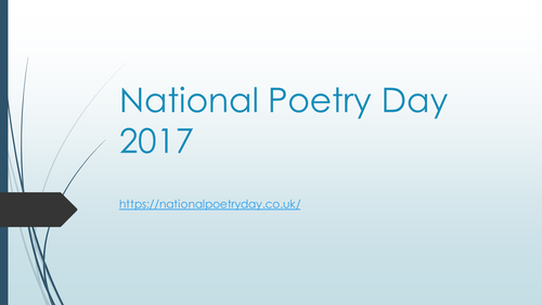 National Poetry Day assembly 2017