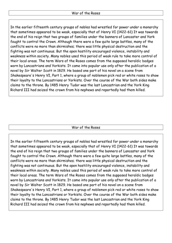 AQA 1c Henry VII Lesson 2