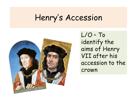 AQA 1C Henry VII Lesson 3