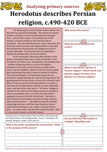 3 Primary sources: The Achaemenid Persian Empire