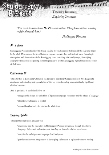 Skulduggery: Exploring the Character