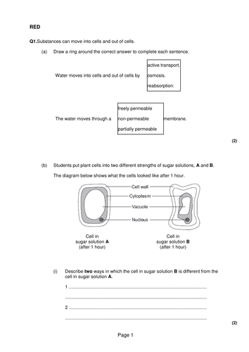 Osmosis New Aqa Gcse Teaching Resources 7102