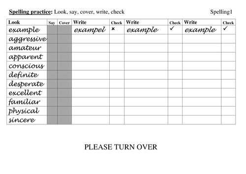 Year 6 spelling worksheets free image