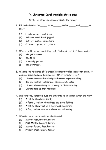 Three GCSE Literature multiple choice quizzes; Macbeth, An ...