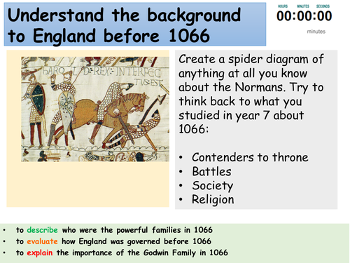 GCSE 9-1 AQA Normans Depth Study Lesson 1
