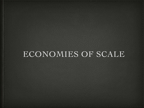 economies of scale definition economics igcse