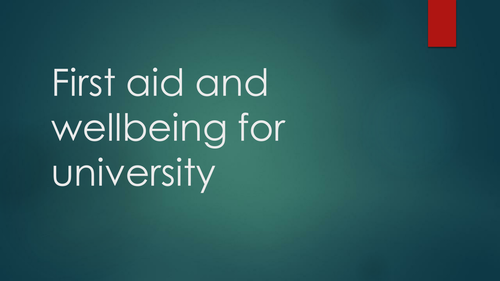 First Aid for university