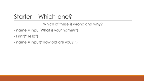 GCSE Computer Science - Python IF Statements