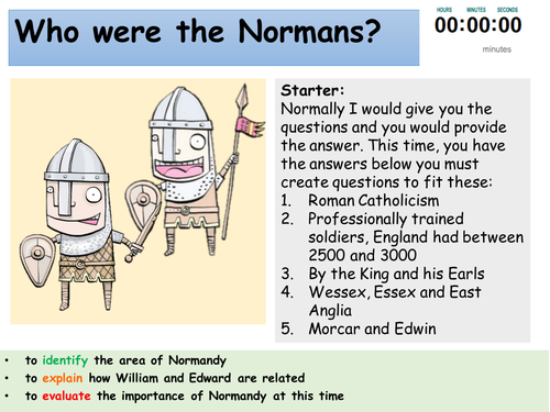 GCSE 9-1 AQA Norman Depth Study Lesson 2