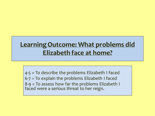 Elizabeth's problems at home