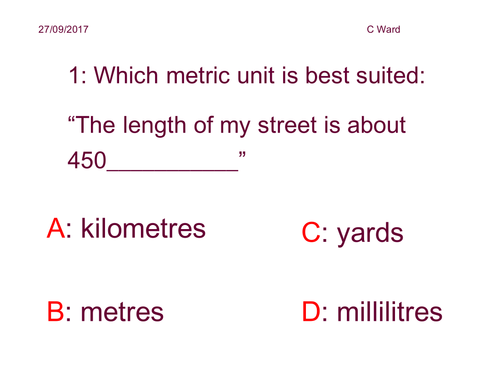 WEEK'S WORTH OF DAILY FOUNDATION MATHS STARTERS (WEEK 1)
