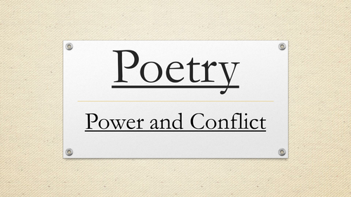 Full Scheme of work for AQA Power and Conflict cluster.