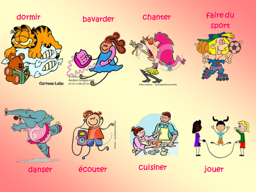 French infinitive verbs