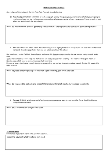 Revision programme -Skill one-Revision Techniques