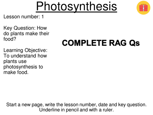 Photosynthesis - NEW AQA GCSE