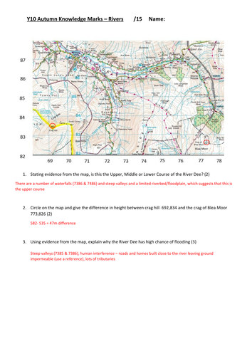 AQA style GCSE mini test (20 minutes)