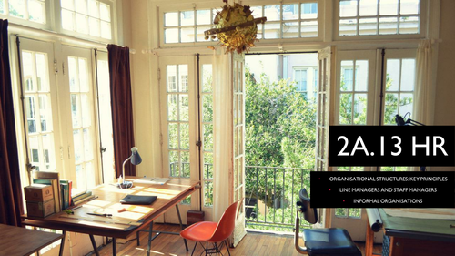 9609 CIE A Level Unit 2 HR Principles of Organisational Structures, Line Managers, Informal Orgs