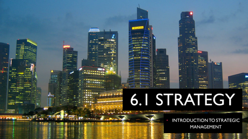 9609 CIE A Level Unit 6 STRAT Corporate Strategy, Tactics, Strategic Management