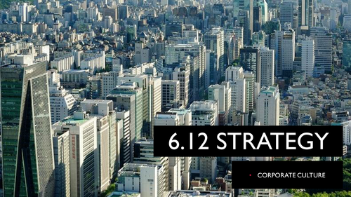 9609 CIE A Level Unit 6 STRAT Corporate Culture and Strategic Implementation