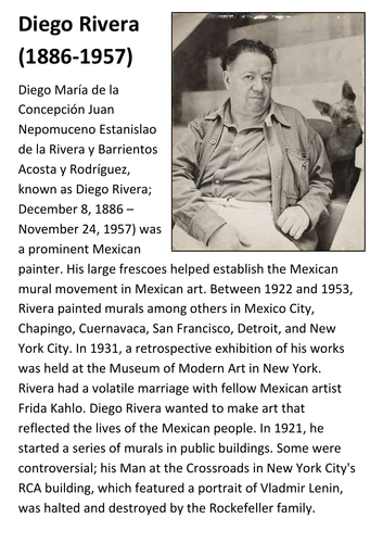 Diego Rivera Handout with activities