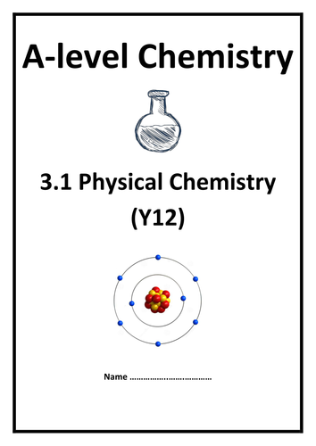 AQA A-level Chemistry Specification Checklists / Notes Booklets (2015 onwards)