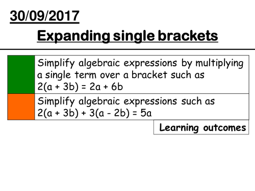 Expanding single brackets