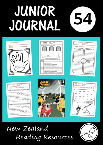 New Zealand Reading - Junior Journal 54 - Activity Worksheets