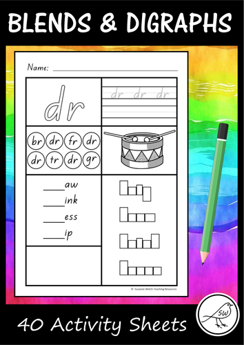 Blends and Digraphs - Activity sheets